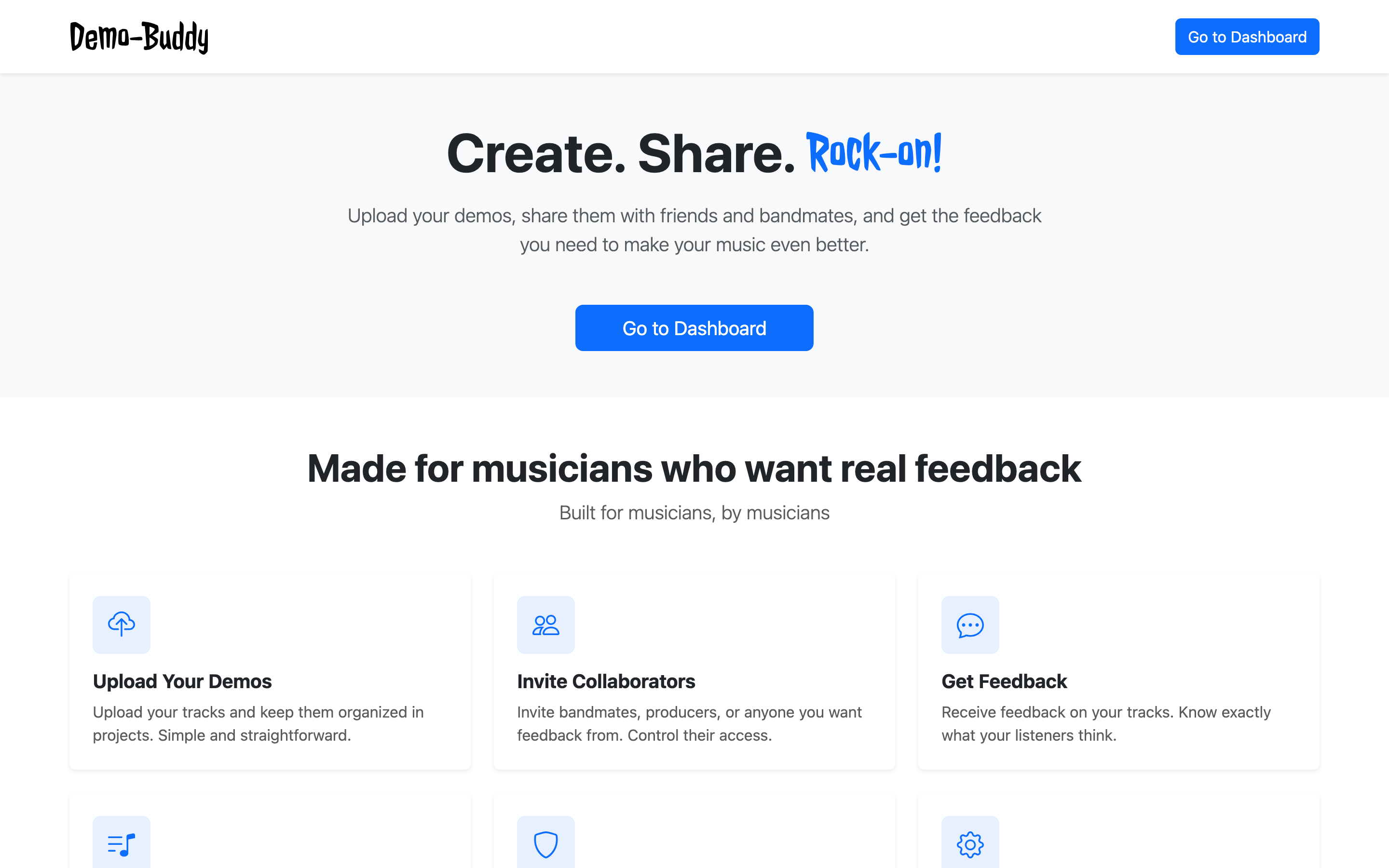 Demo Buddy homepage