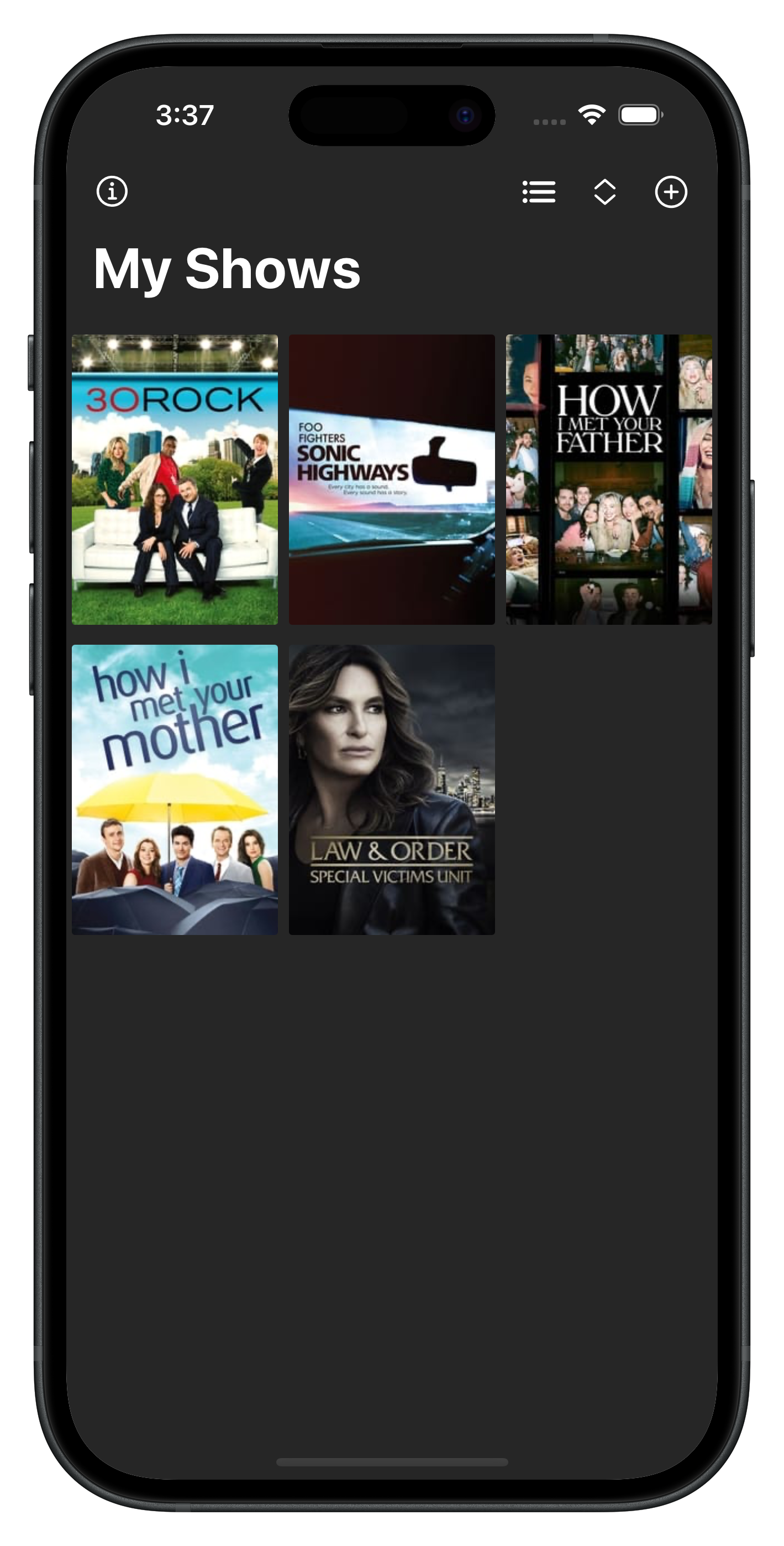 Show library in grid layout